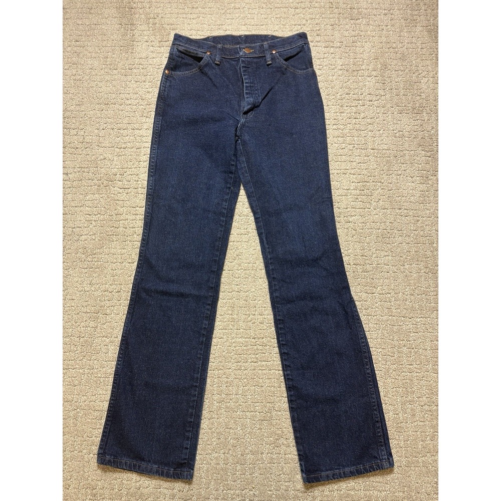 Wrangler Blue Denim Bootcut Jeans Cowboy Size 30x34